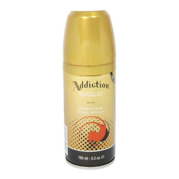 Addiction Designer Men Gold Deodorant Body Spray 150ml