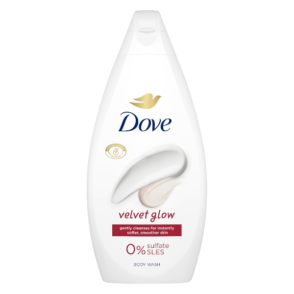 Dove Velvet Glow 0% Sulfate SLES Body Wash 450ml in UK
