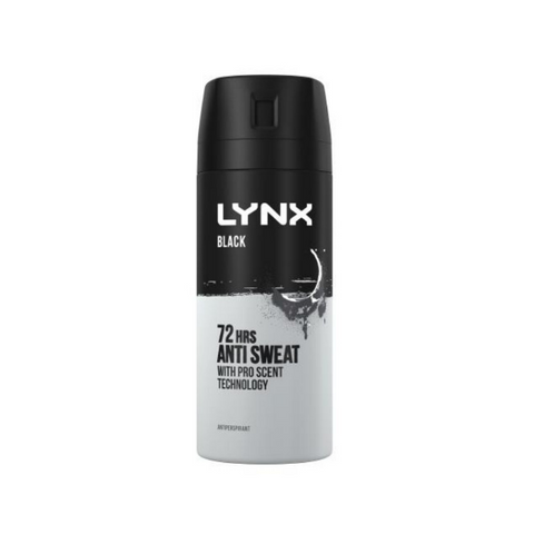 Lynx Black 72H Anti Sweat Anti-Perspirant 150ml in UK
