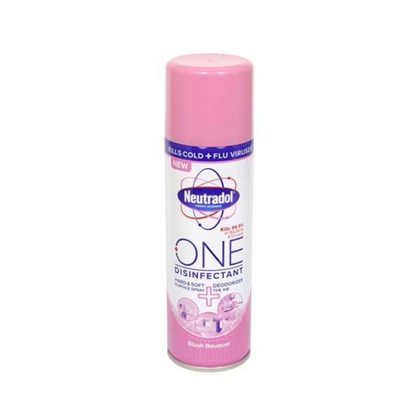 Neutradol One Disinfectant Hard & Soft Surface Spray Blush Bouquet 300ml in UK