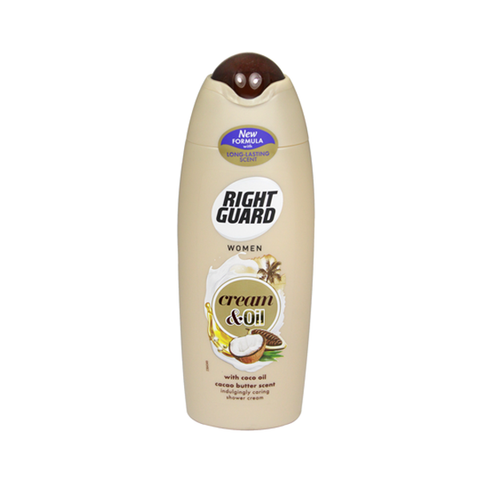 Right Guard Women Cream & Oil Cacao Butter+Cocnut Oil Shower Cream 250ml in UK