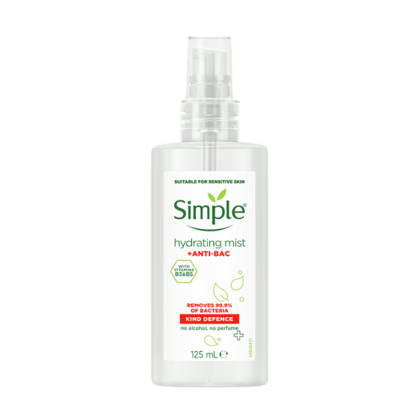 Simple Kind Defence +ANTI-BAC Hydrating Mist Protection 125ml in UK