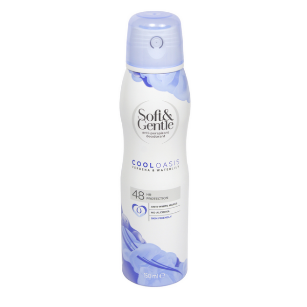 Soft & Gentle Cool Oasis Verbena & Waterlily Anti-Perspirant Deodorant 150ml in UK