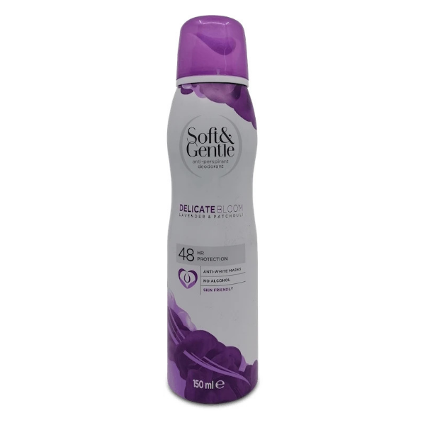 Soft & Gentle Delicate Bloom Lavender & Patchouli Anti-Perspirant Deodorant 150ml in UK