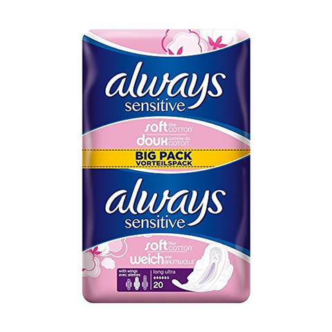 Always Sensitive Ultra Long With Wings 20's in UK