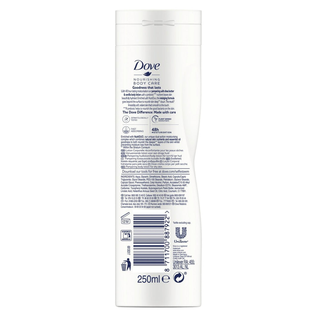 Dove Purely Pampering Shea Butter & Vanilla Body Lotion 250ml