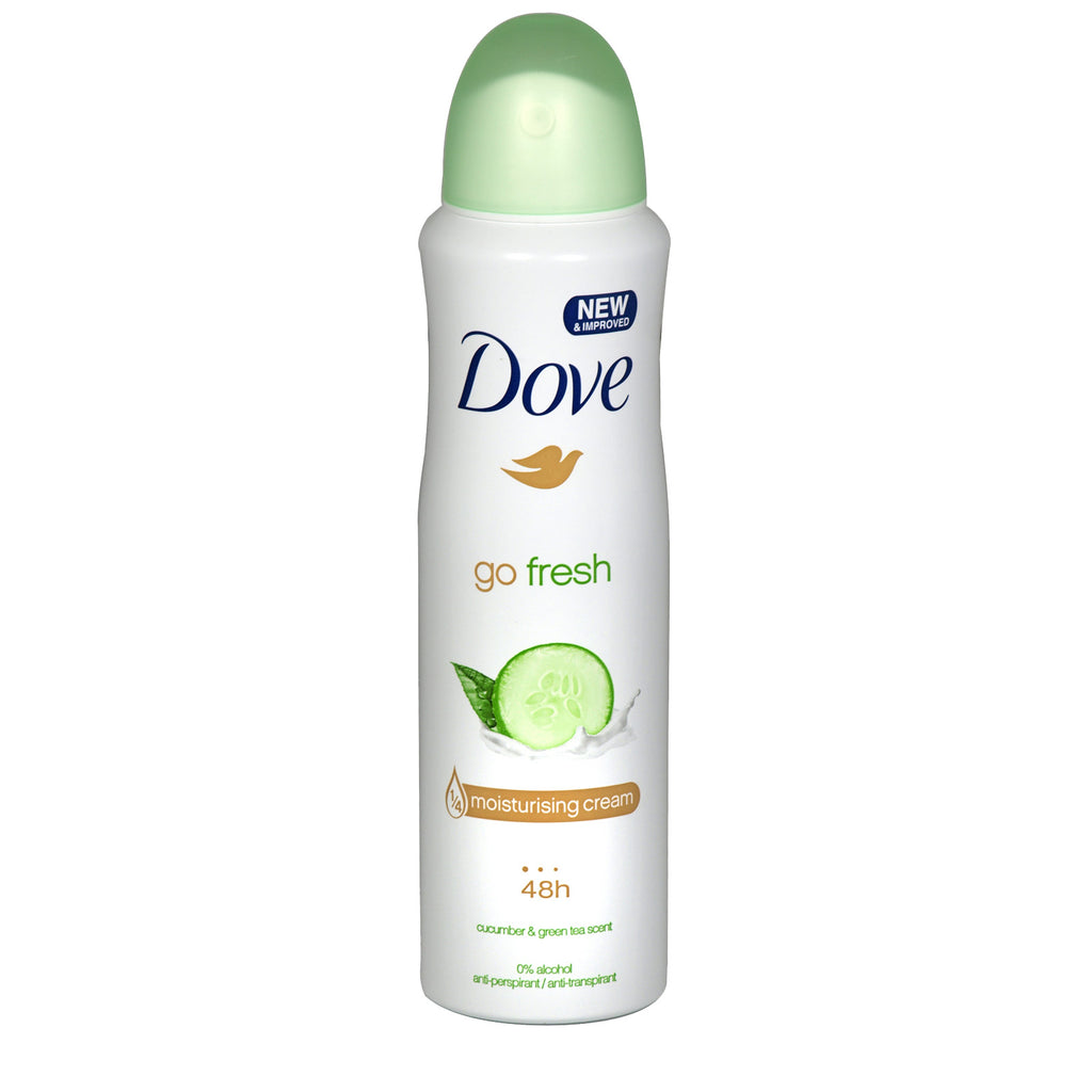 Dove Go Fresh Cucumber & Green Tea Aerosol Anti-Perspirant Deodorant 150ml in UK