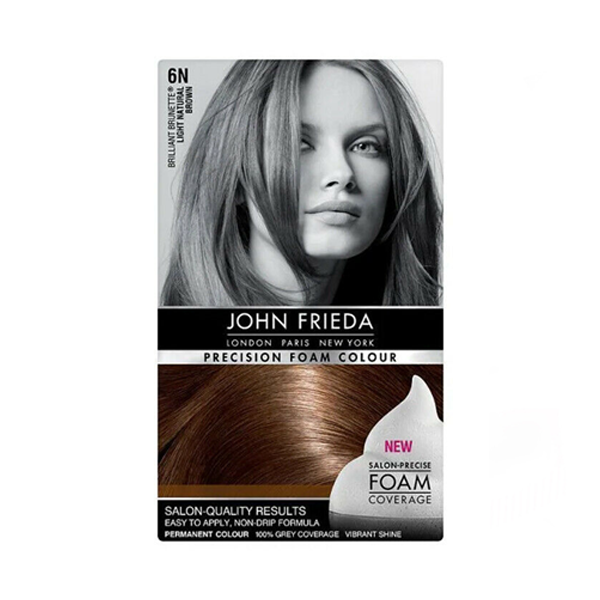 John Frieda Precision Foam Colour 6N Light Natural Brown in UK