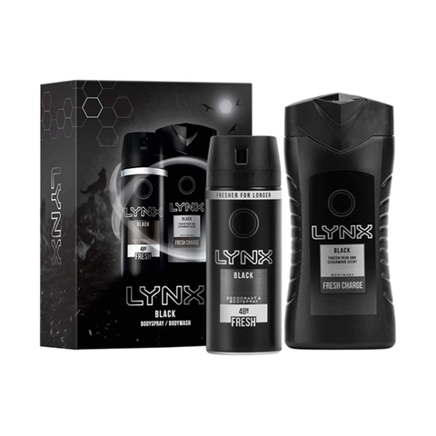 Lynx Black Duo Gift Set in UK