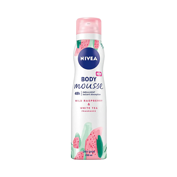 Nivea Wild Raspberry & White Tea Body Mousse 200ml in UK
