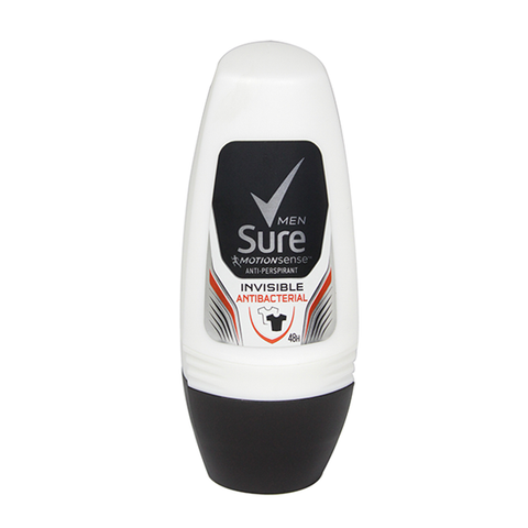 Sure Men Invisible Antibacterial Roll On Deodorant 50ml in UK