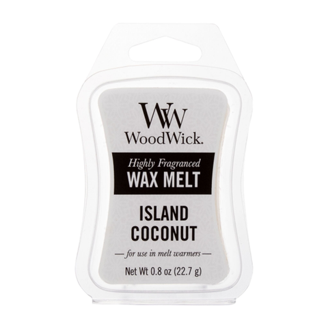 Woodwick Mini Melt Island Coconut Scented Candle 22.7g in UK