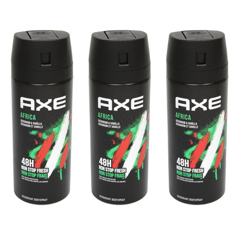 Axe Africa Men's Deodorant Body Spray 150ml - Pack of 3