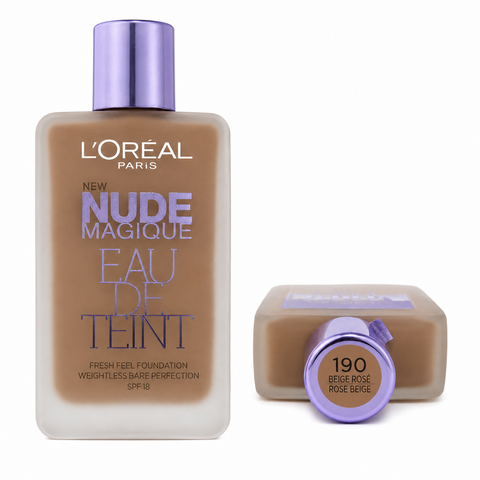 L'Oreal Nude Magique Eau De Teint Foundation 190 Rose Beige