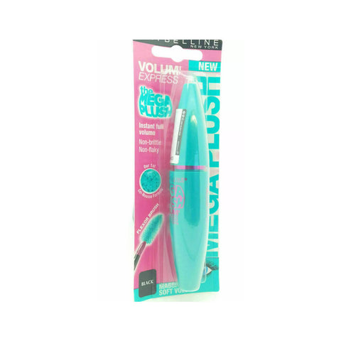 Maybelline New York Mega Plush Volum' Express Very Black Mascara Carded SEALED