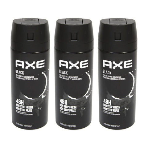Axe Black Men's Deodorant Body Spray 150ml - Pack of 3