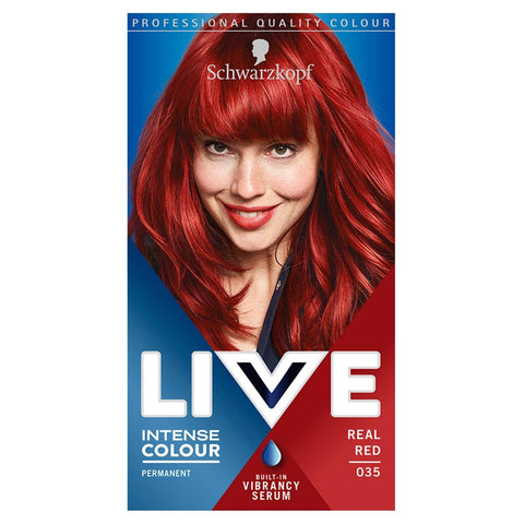Schwarzkopf LIVE Intense Permanent Hair Colour 035 Real Red