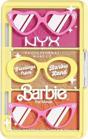 NYX BARBIE ON THE GO MINI CHEEK & HIGHLIGHTER PALETTE - 01