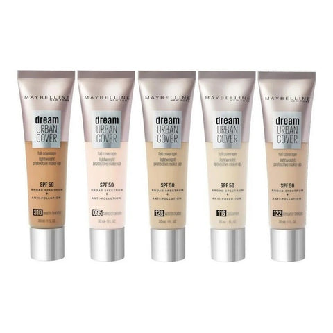 MAYBELLINE Dream Urban Cover Foundation SPF50 30ml - CHOOSE SHADE