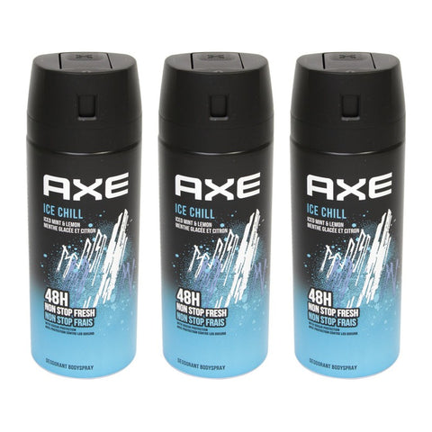 Axe Ice Chill Mint & Lemon Men's Deodorant Body Spray 150ml - Pack of 3