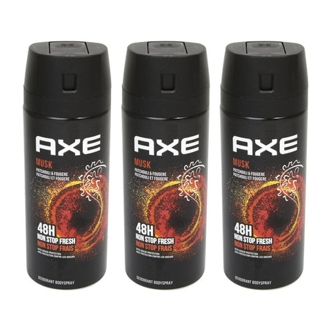 AXE Deo Spray Musk Deodorant for Men Masculine Fragrance 150ml - Pack of 3