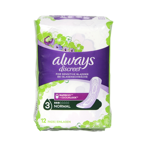 Always Discreet Sensitive Normal Pads 12PK in UK