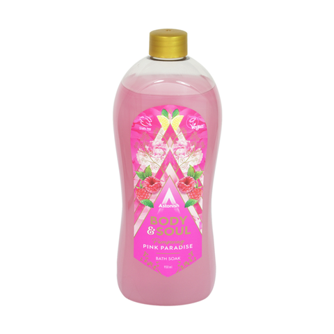 Astonish Body & Soul Pampering Pink Paradise Bath Soak 950ml in UK