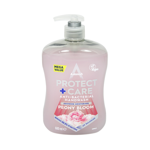 Astonish Protect+Care Peony Bloom Anti-Bacterial Handwash 600ml in UK