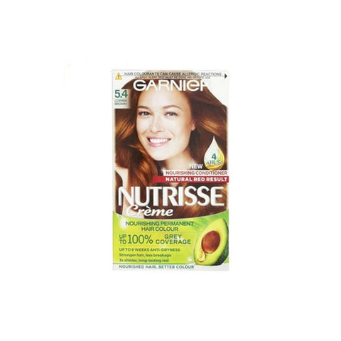 Garnier Nutrisse Creme Permanent Hair Colour 5.4 Copper Brown in UK