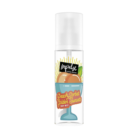 Impulse Peach Sorbet + Golden Sunsets Body Mist 150ml in UK