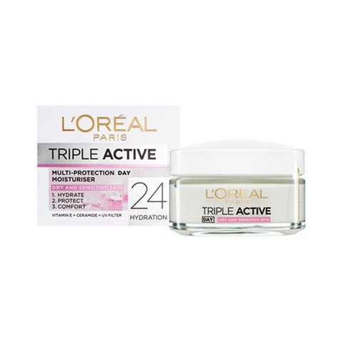 L'Oreal Paris Triple Active Multi Protection Day Moisturiser 50ml in UK