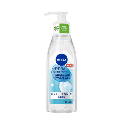Nivea Hydra Skin Effect Hyaluronic Acid Micellar Face Wash Gel 150ml in UK