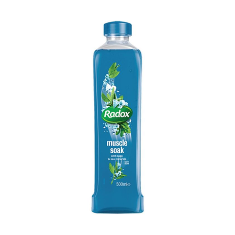 Radox Muscle Soak with Sage & Sea Minerals Bath Soak 500ml in UK