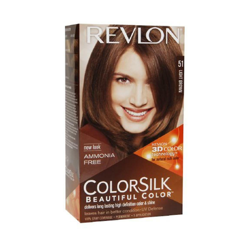 Revlon Colorsilk Permanent Hair Colour 51 Light Brown in UK