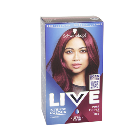 Schwarzkopf Live Permanent Hair Colour Pure Purple 086 in UK