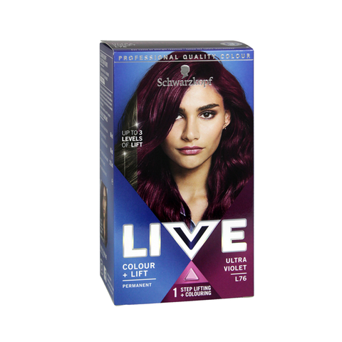 Schwarzkopf Live Permanent Hair Colour Ultra Violet L76 in UK