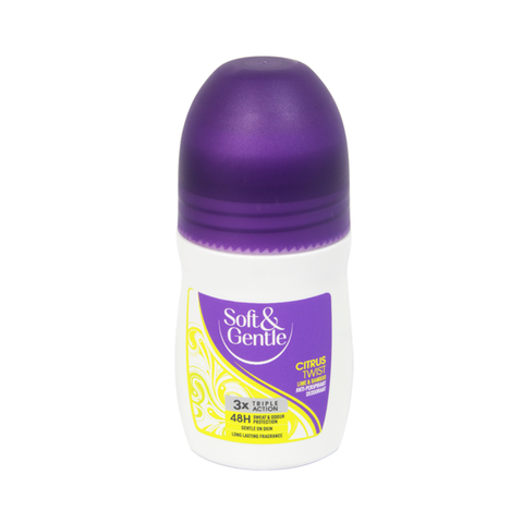 Soft & Gentle Citrus Twist Lime & Bamboo Anti-Perspirant Roll On Deodorant 50ml in UK