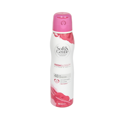 Soft & Gentle Fresh Blossom Wild Rose & Vanilla Anti-Perspirant Deodorant 150ml