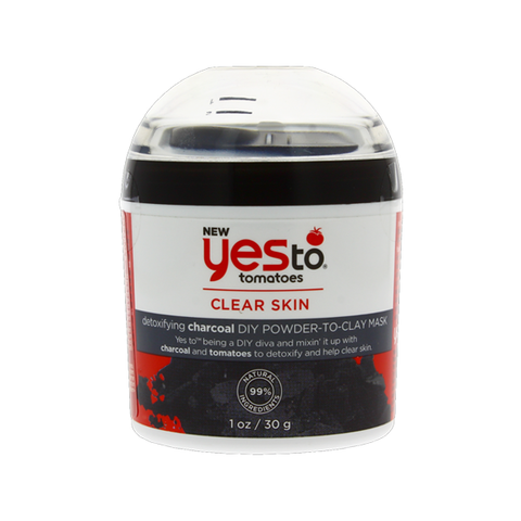 Yes to Tomatoes Clear Skin Detoxifying Charcoal DIY Powder Clay Mask 30g in UK