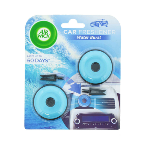 Airwick Clip On Car Freshener Water Burst Twin Pack in UK