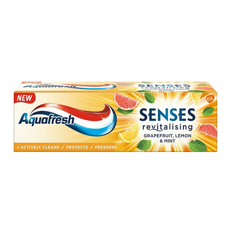 Aquafresh Senses Grapefruit Lemon & Mint Toothpaste 75ml in UK