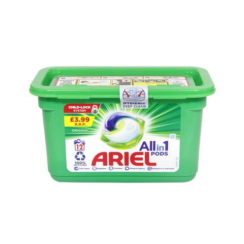 Ariel All-In-1 Pods 12 Wash in UK