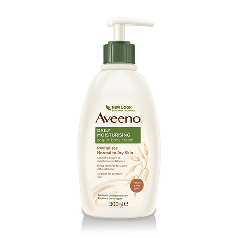 Aveeno Daily Moisturising Yogurt Body Cream Vanilla & Oat 300ml in UK