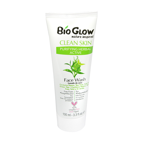 Bio Glow Clean Skin Purifying Herbal Active Face Wash 100ml in UK