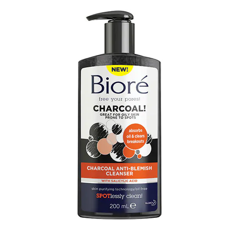 Bioré Charcoal Anti-Blemish Cleanser 200ml in UK
