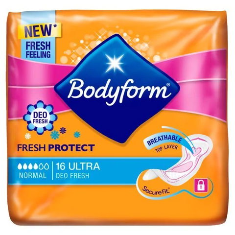 Bodyform Deo-Fresh Ultra Normal Sanitary Towels 16 Pack in UK