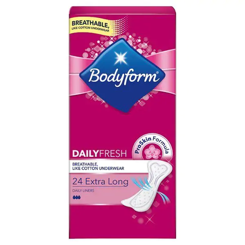 Bodyform Extra Long Panty Liners x24 in UK