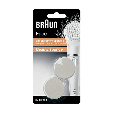 Braun Face 80-B Beauty Sponge 2 Replacements in UK