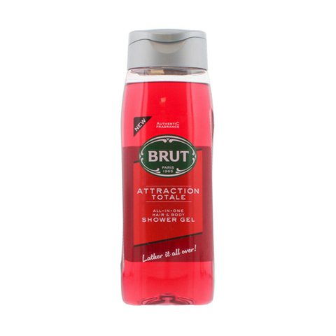 Brut Attraction Totale Hair & Body Shower Gel 500ml in UK