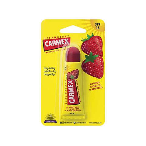 Carmex Strawberry Moisturising Lip Balm SPF15 10g in UK